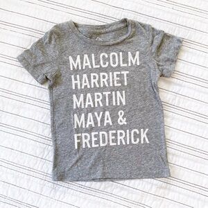 Well Worn Black History Tee Shirt In Light Grey size 3T